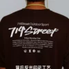 莱赛尔雪花棉714street夏季凉感防晒复古运动短袖 轻薄印花T恤男