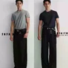 NOFAITH正肩小领口修身螺纹小袖口t恤男夏季凉感健身Slimfit短袖