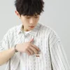 【我的速度】翻领条纹衬衫男士夏季短袖日系撞色潮牌复古衬衣外套